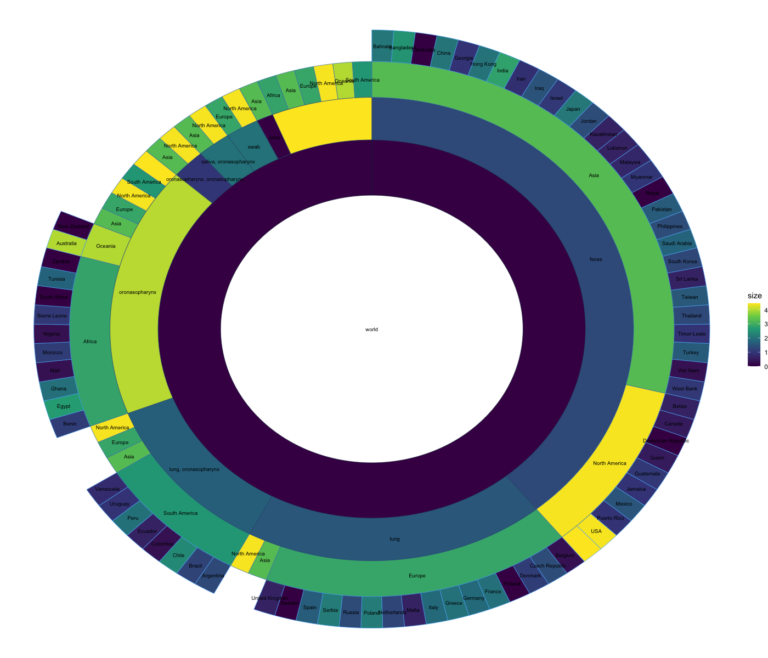 LIS 4317 Data Visualization: Visualizing COVID-19 Gene Sequencing Contributions